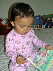 reading baby