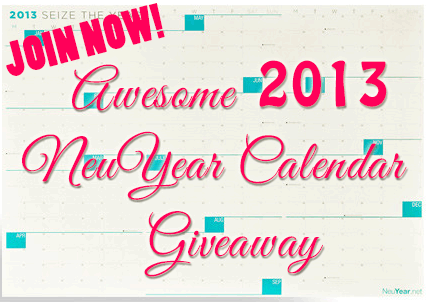 2013 neuyear calendar giveaway
