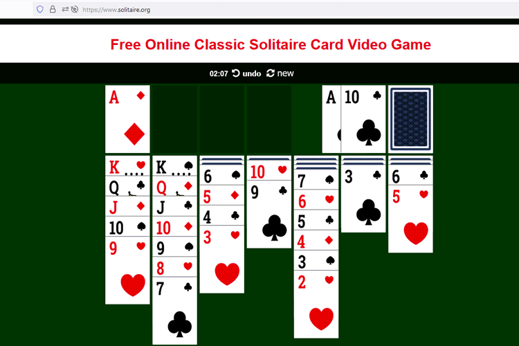 solitaire free online games